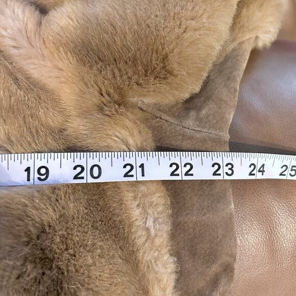 VINTAGE 70s Tissavel France Luxury Faux Fur Suede Made in Brittain Large - Picture 12 of 13